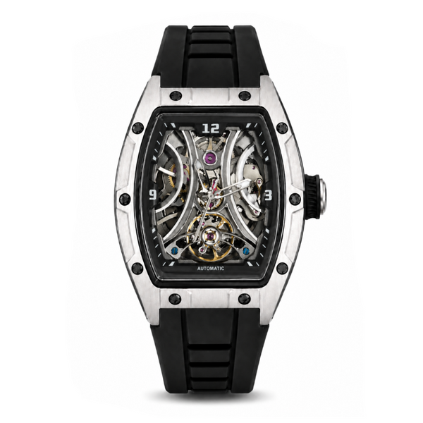 SKELETON CHRONO  DARK SILVER