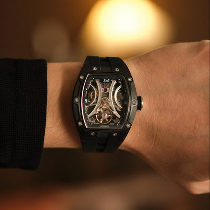 SKELETON CHRONO  DARK SILVER