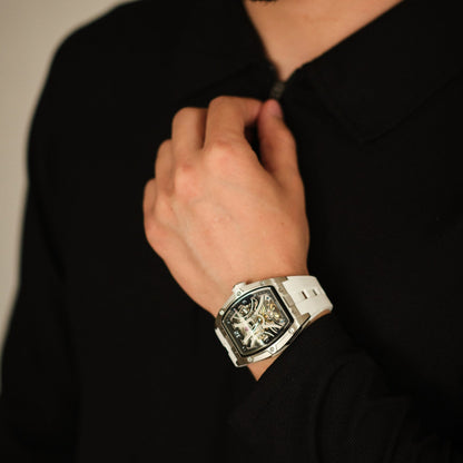 SKELETON CHRONO  DARK SILVER