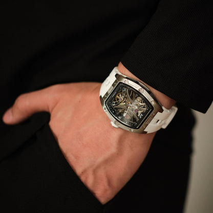 SKELETON CHRONO  DARK SILVER