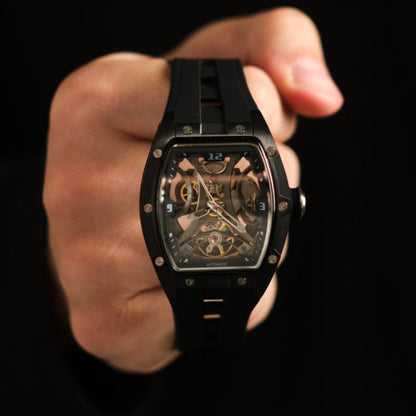 SKELETON CHRONO  DARK SILVER