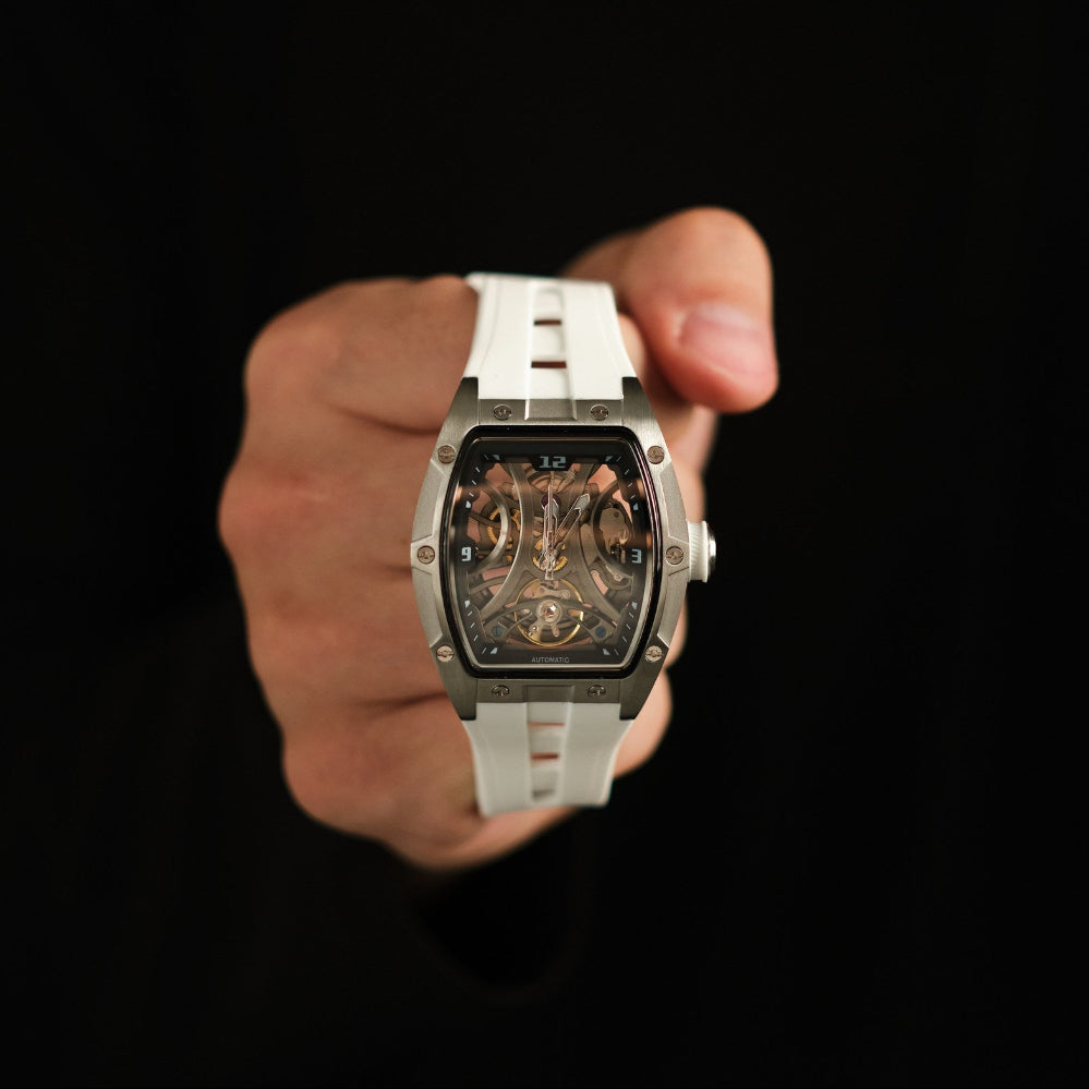SKELETON CHRONO  DARK SILVER